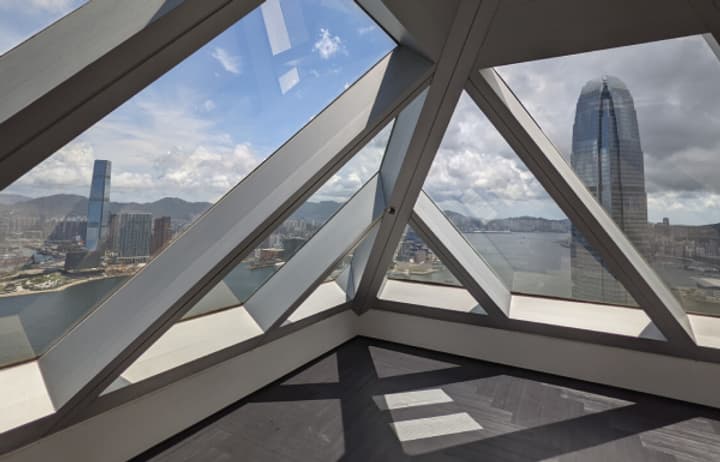 Previously published photograph of The Center Space interior